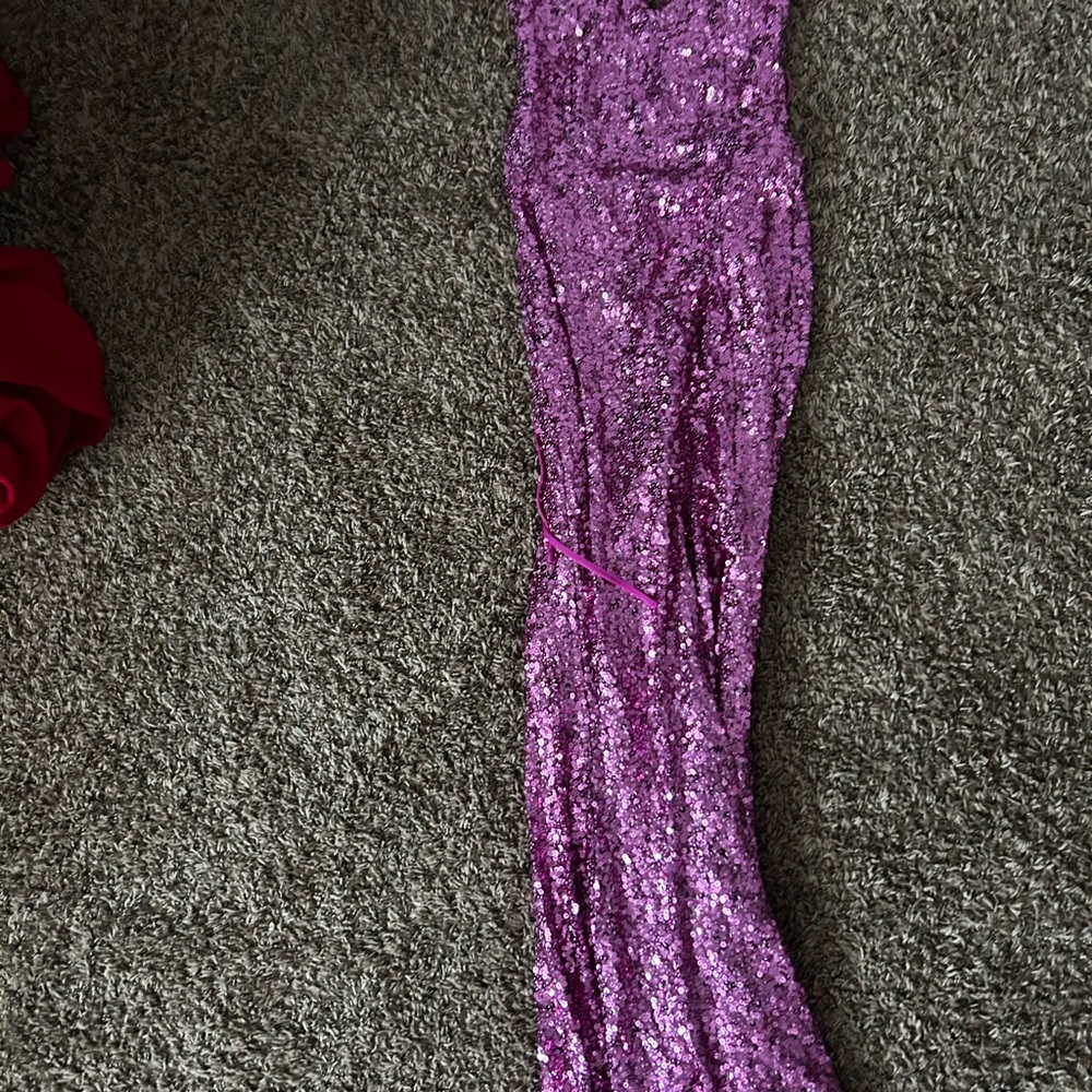 Purple Sequin Gown